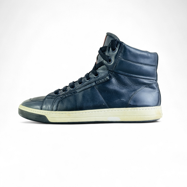 PRADA SPORT NAVY BLUE PATENT LEATHER