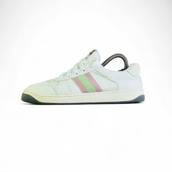 GUCCI SCREENER LEATHER TRAINER