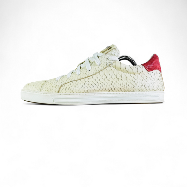 DSQUARD 2 SNEAK SKIN LEATHER LOW TOP