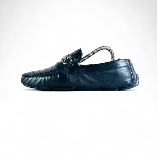 SALVATORE FARRGAMO CROCO TEXTURE LOAFER